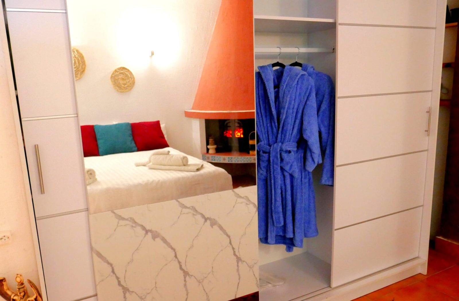 The Lodge Corfu apartment bedroom